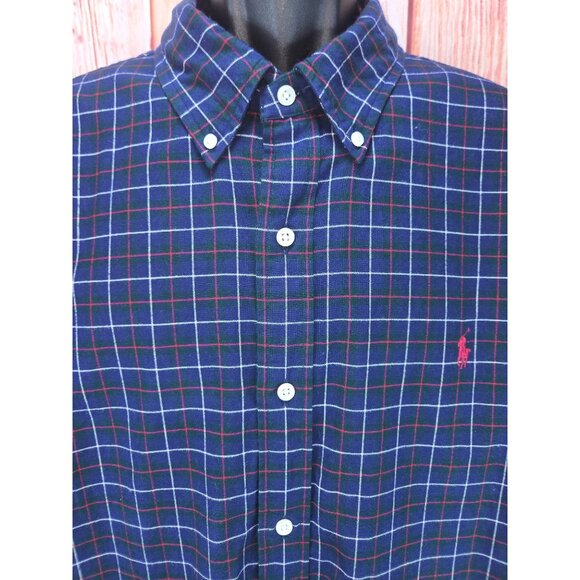 Ralph Lauren Men's Classic Fit Button-Down Plaid Shirt XXL - Picture 3 of 8